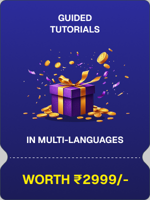 Multilingual Guided Tutorials Worth ₹2999 Multilingual Guided Tutorials Worth ₹2999