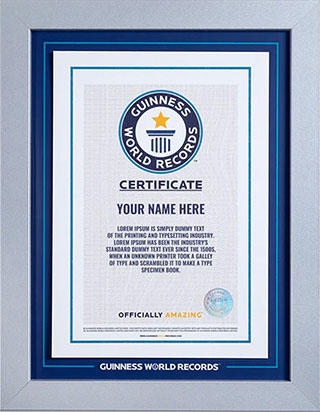 Guinness Certificate