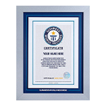 The Giant Hunt Anime competition 2026 - Guinness World Record Certificate